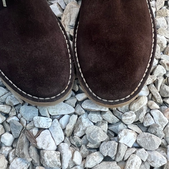 Saks Fifth Avenue Brown Suede Lace-Up Chukka Boots Size 9.5 Great Condition - Picture 5 of 13